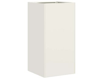 vidaXL Plantenbak 40x40x80 cm Staal Wit - 57% Korting!