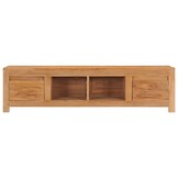 vidaXL TV-meubel Massief Teakhout - 115x30x35 cm - 35% Korting