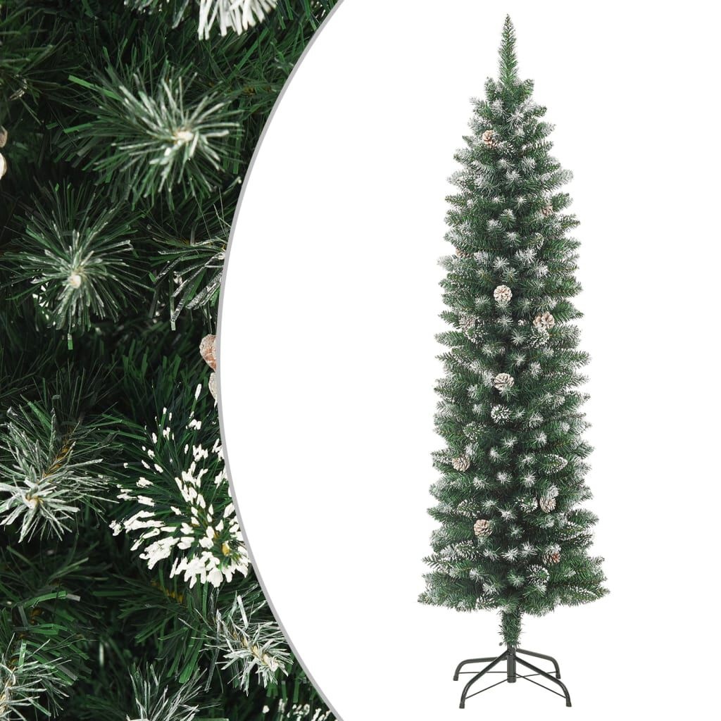 vidaXL Smalle Kunstkerstboom 210 cm - 30% Korting!