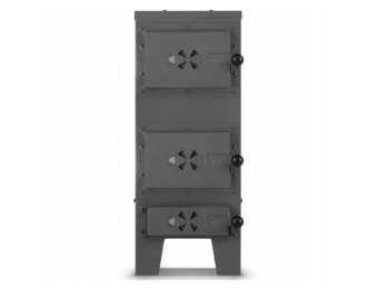 Houtkachel JANUSZ - 7kW - Zwart | Met Oven & Verwarmingsplaat