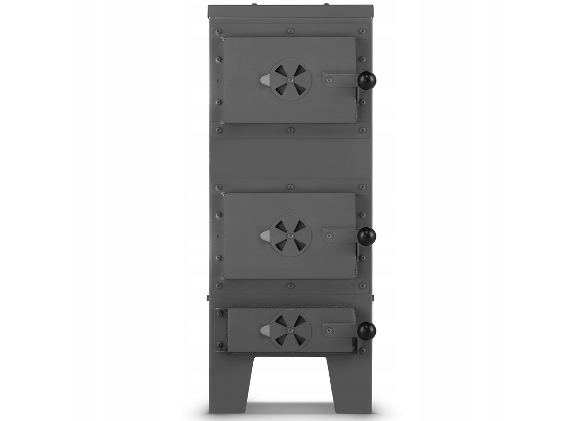 Houtkachel JANUSZ - 7kW - Zwart | Met Oven & Verwarmingsplaat