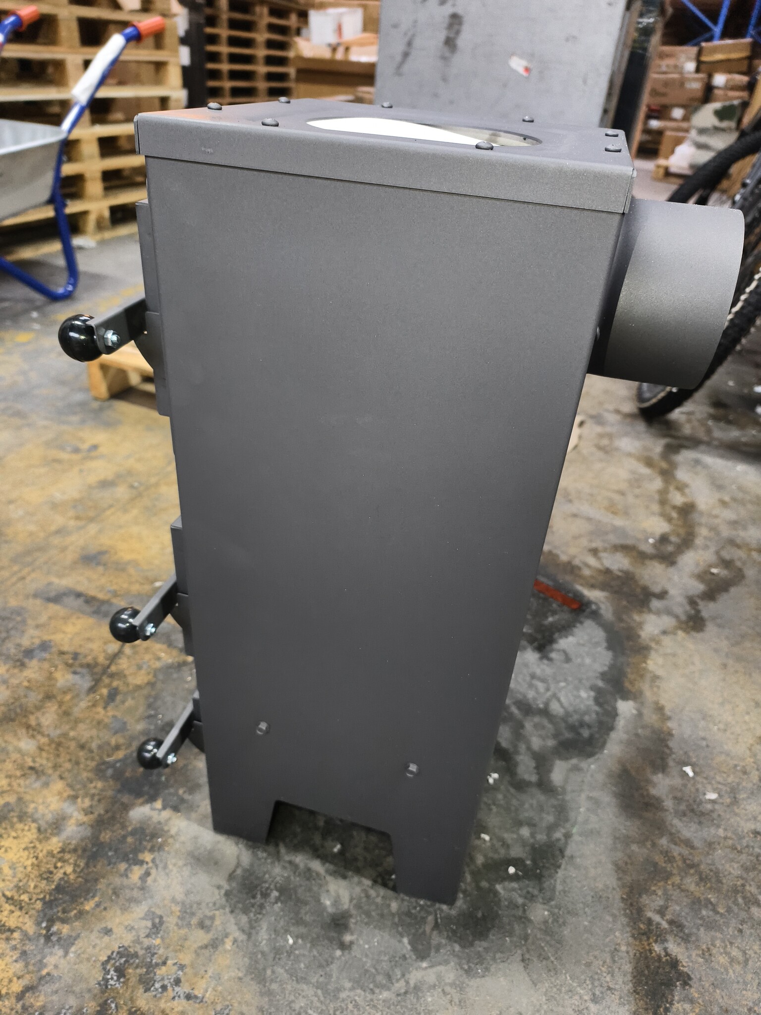 Houtkachel JANUSZ - 7kW - Zwart | Met Oven & Verwarmingsplaat