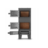 Houtkachel JANUSZ - 7kW - Zwart | Met Oven & Verwarmingsplaat