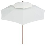 vidaXL Dubbeldekker Parasol Crèmewit - 35% Korting!