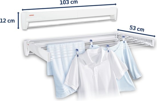 Leifheit Telegant 81 Protect Plus Wanddroogrek - 35% Korting!