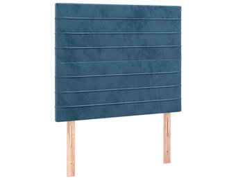 vidaXL Hoofdborden 2 st 90x5x78/88 cm Donkerblauw - 35% Korting!