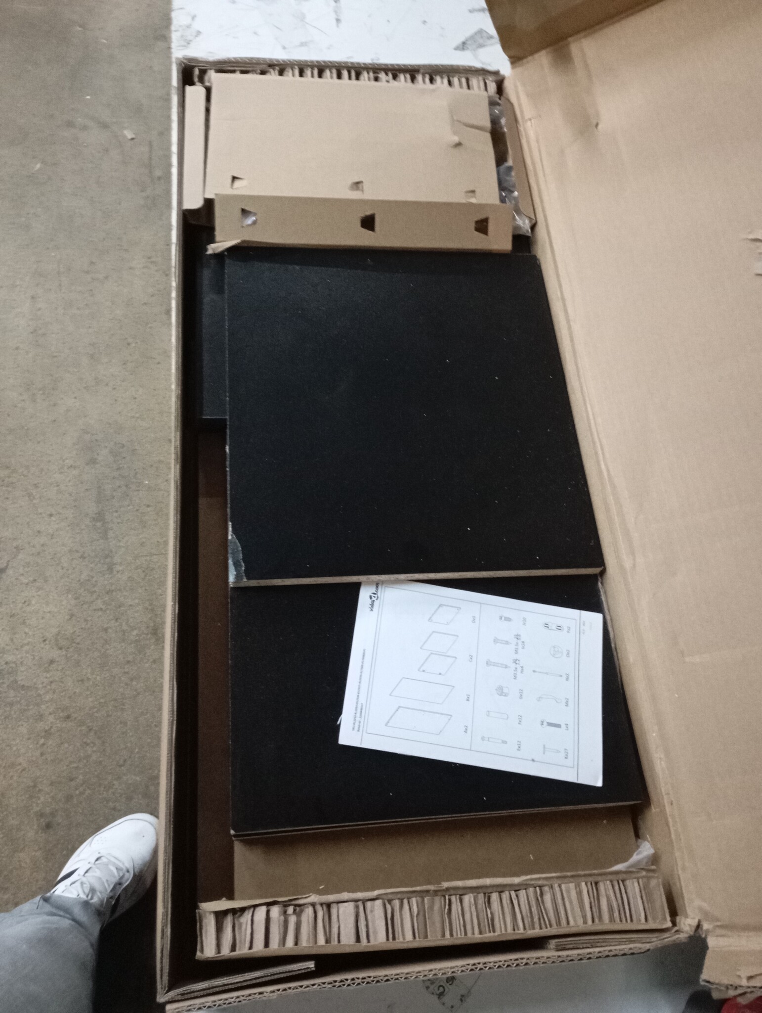 vidaXL Wandkast Zwart Bewerkt Hout - 60% Korting!