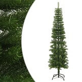 vidaXL Smalle Kunstkerstboom 210cm PE - 35% Korting!