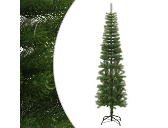 vidaXL Smalle Kunstkerstboom 210cm PE - 35% Korting!