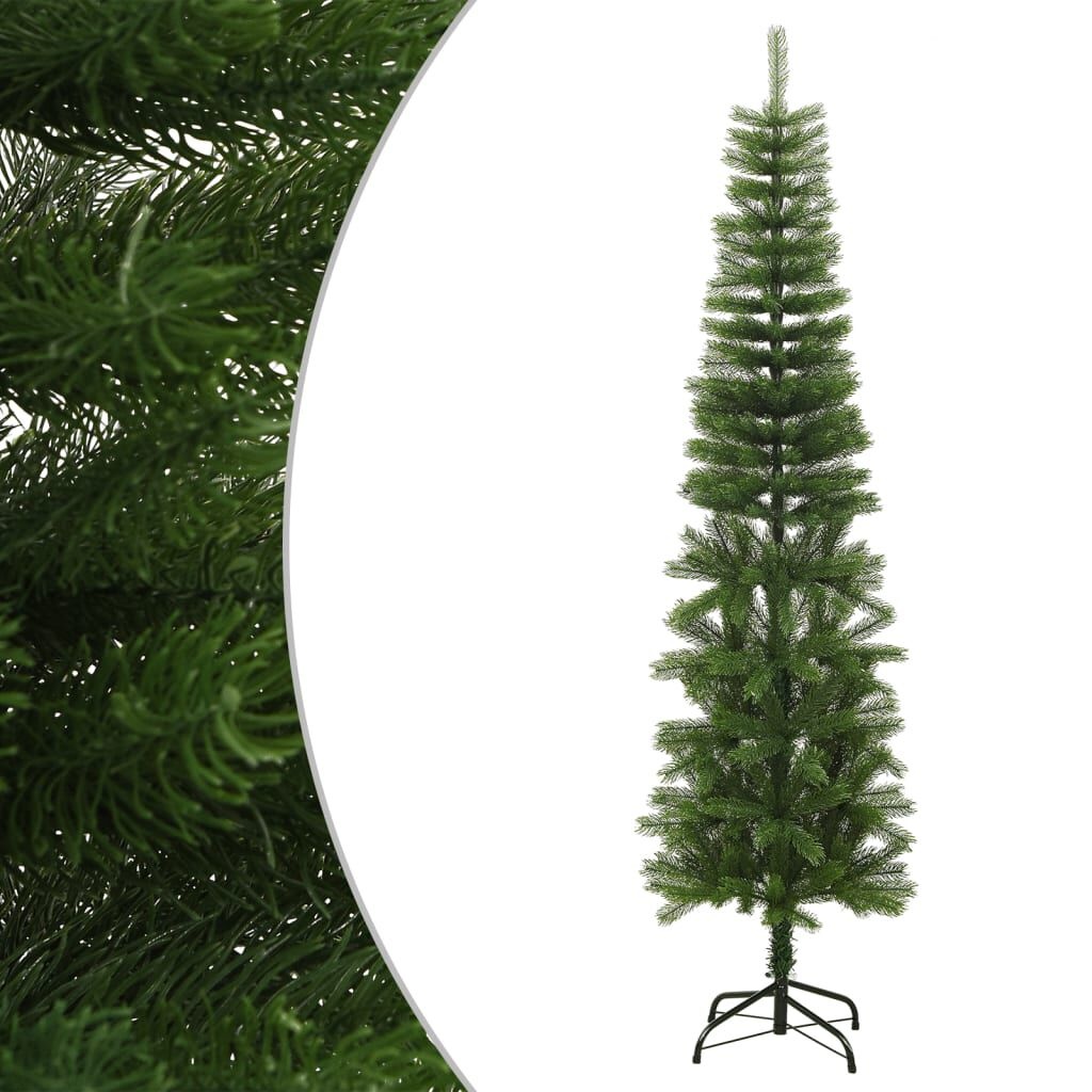 vidaXL Smalle Kunstkerstboom 210cm PE - 35% Korting!