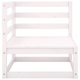 vidaXL Tuinbank 2-zits met kussens – Massief Grenenhout Wit | -35%