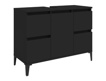 vidaXL Wastafelkast Zwart - 35% Korting!