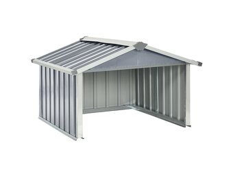 vidaXL Robotmaaier Overkapping Staal Grijs - 35% Korting!