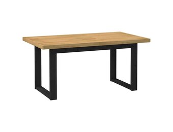 vidaXL Eettafel NOAIN U-poot 160x90cm Massief Hout - 60% Korting!