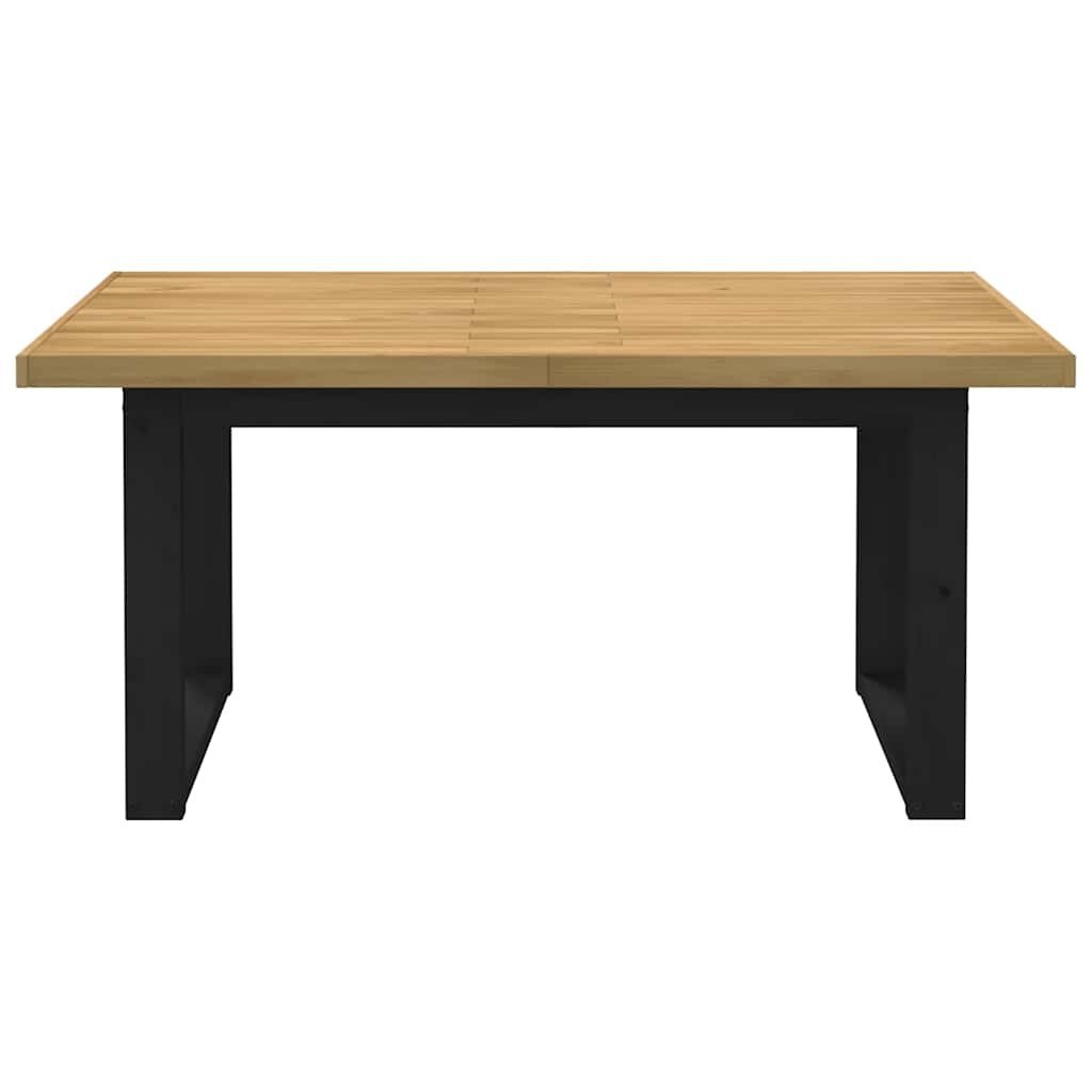 vidaXL Eettafel NOAIN U-poot 160x90cm Massief Hout - 60% Korting!