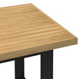 vidaXL Eettafel NOAIN U-poot 160x90cm Massief Hout - 60% Korting!