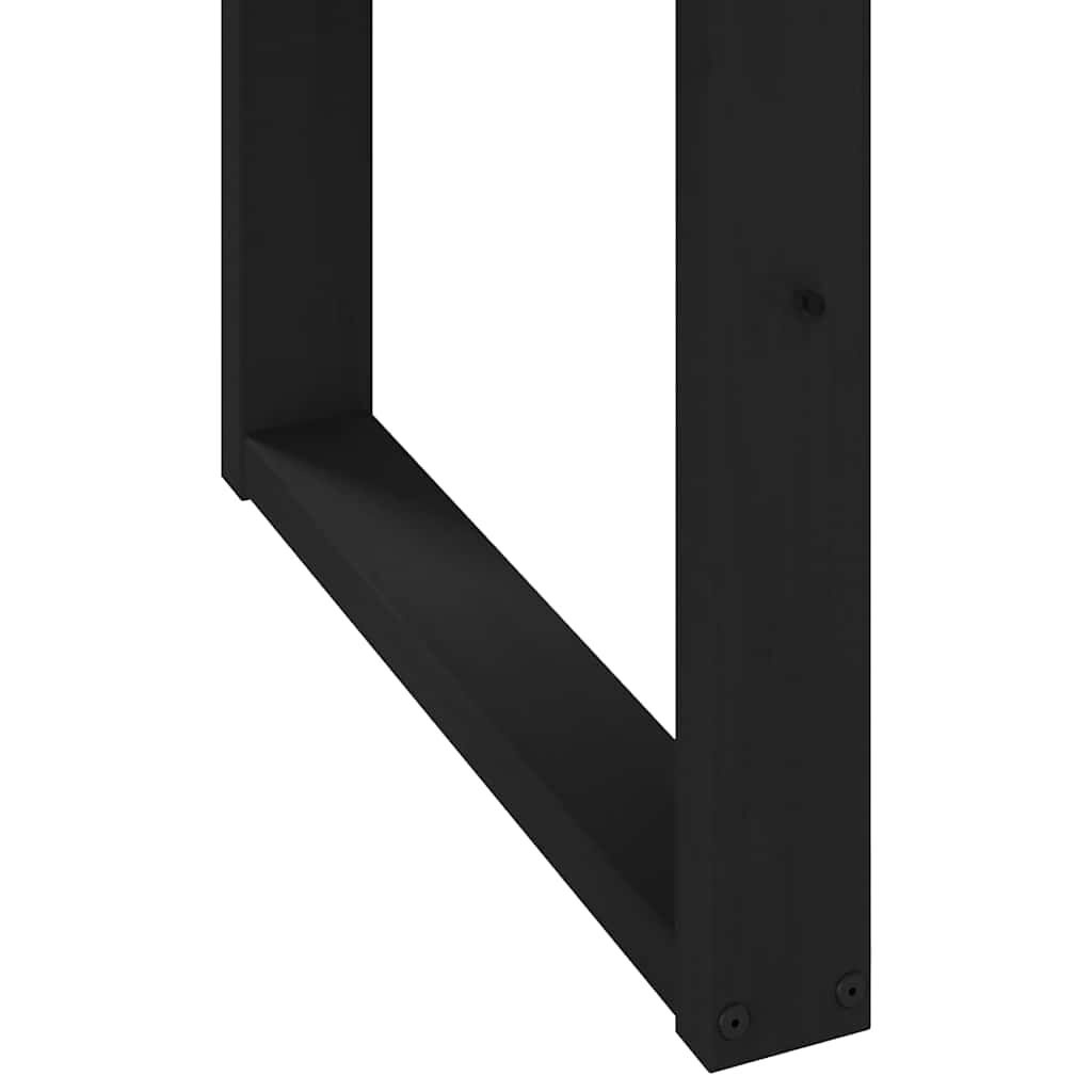 vidaXL Eettafel NOAIN U-poot 160x90cm Massief Hout - 60% Korting!