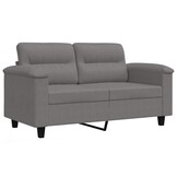 vidaXL Tweezitsbank 120cm Donkergrijs - Nu 35% Korting!