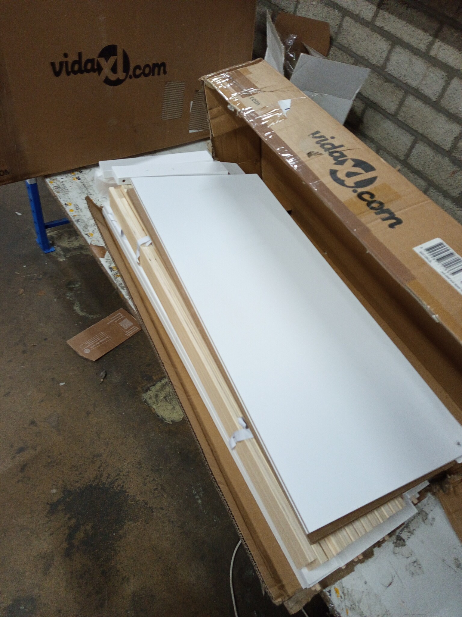 vidaXL Bedframe Grenenhout Wit 90x200 cm - 64% KORTING!