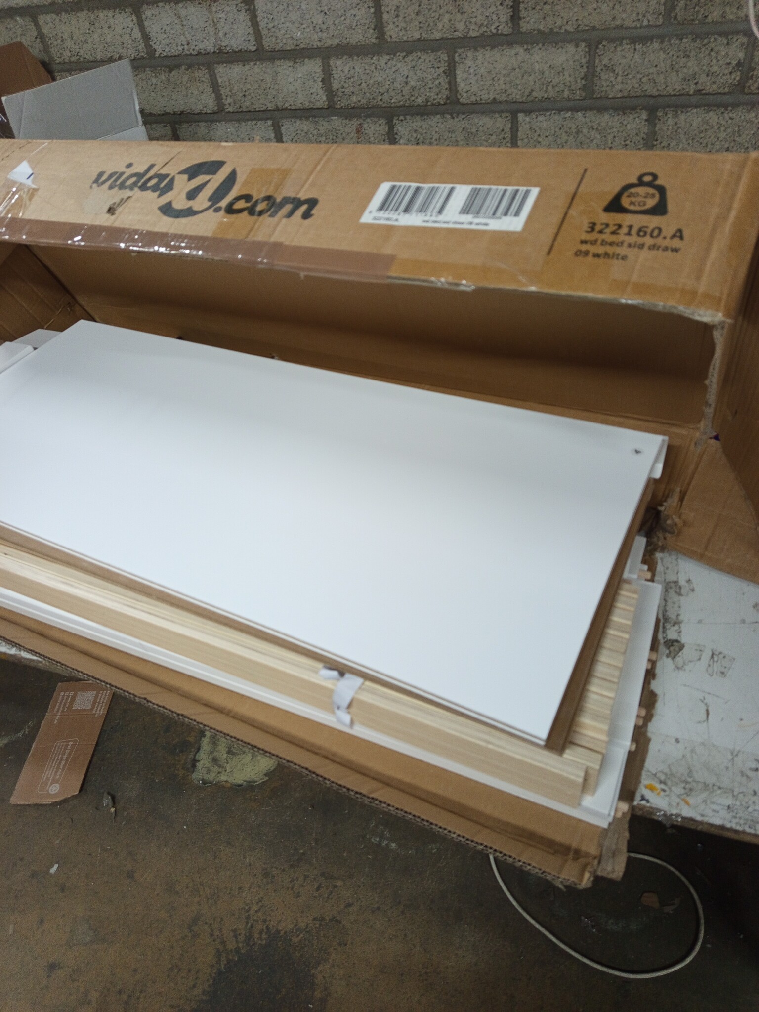 vidaXL Bedframe Grenenhout Wit 90x200 cm - 64% KORTING!