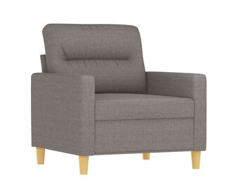 vidaXL Fauteuil Stof Taupe - 53% Korting