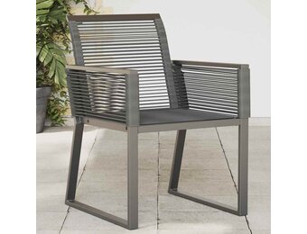 vidaXL Tuinstoelen 4 st poly rattan zwart