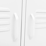 vidaXL TV-meubel Staal Wit (105x35x50 cm) - 55% Korting!