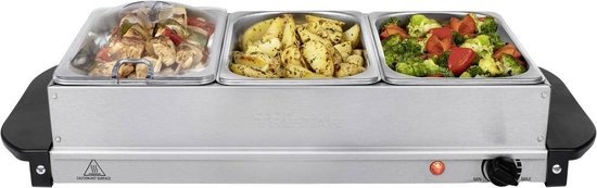 Tristar BP-6283 Buffet warmer 200W - 3x 1.4L - 35% Korting