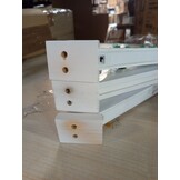 vidaXL Kerst Kaars Brug - Wit Grenenhout (60% korting)