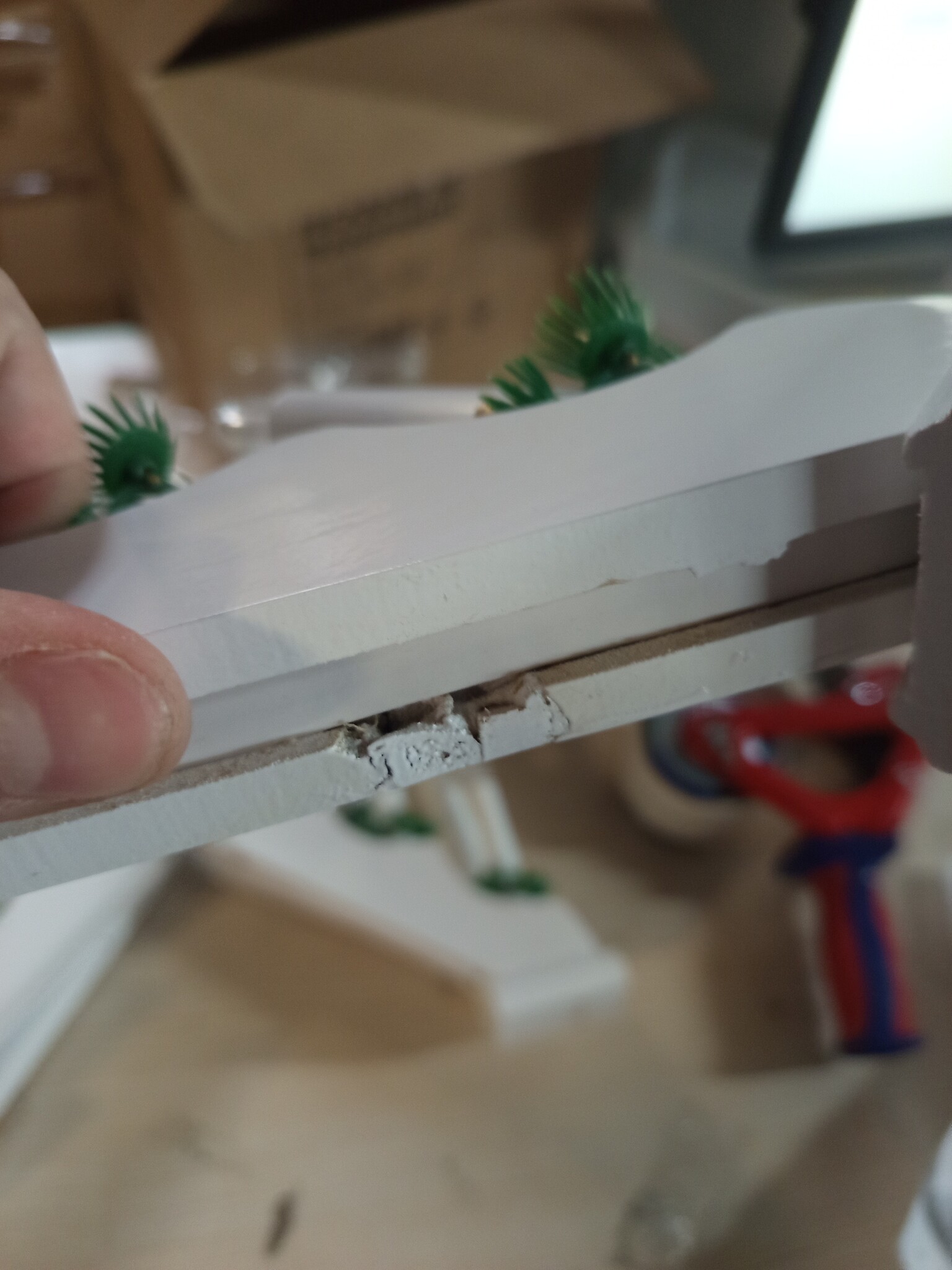 vidaXL Kerst Kaars Brug - Wit Grenenhout (60% korting)