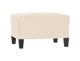 vidaXL Voetenbank Beige Microvezel - 35% Korting