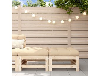 vidaXL Tuinvoetenbanken met kussens 2 stuks - 65% korting