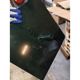 Kunstkerstboom 160 cm - Sneeuw & Dennenappels - Houten Stam