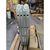 Vouwladder Aluminium - Werkhoogte 5,60m - Met Platform - 0% Korting