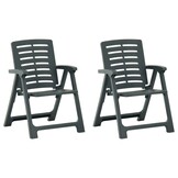 vidaXL 3-delige Bistroset Kunststof Groen - 30% Korting!