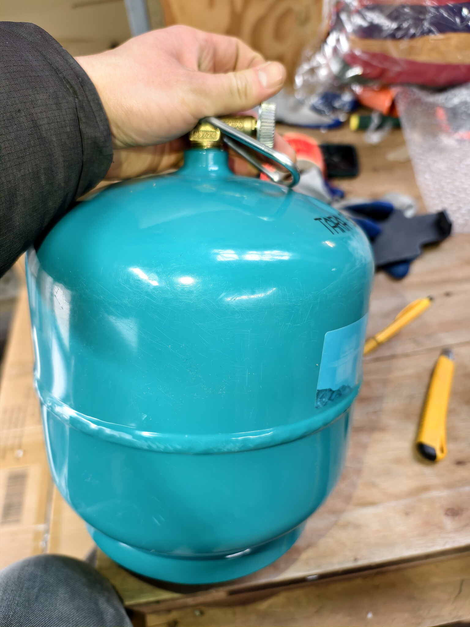 Toeristengasfles 3 kg (7,2 l) - Licht gebruikt