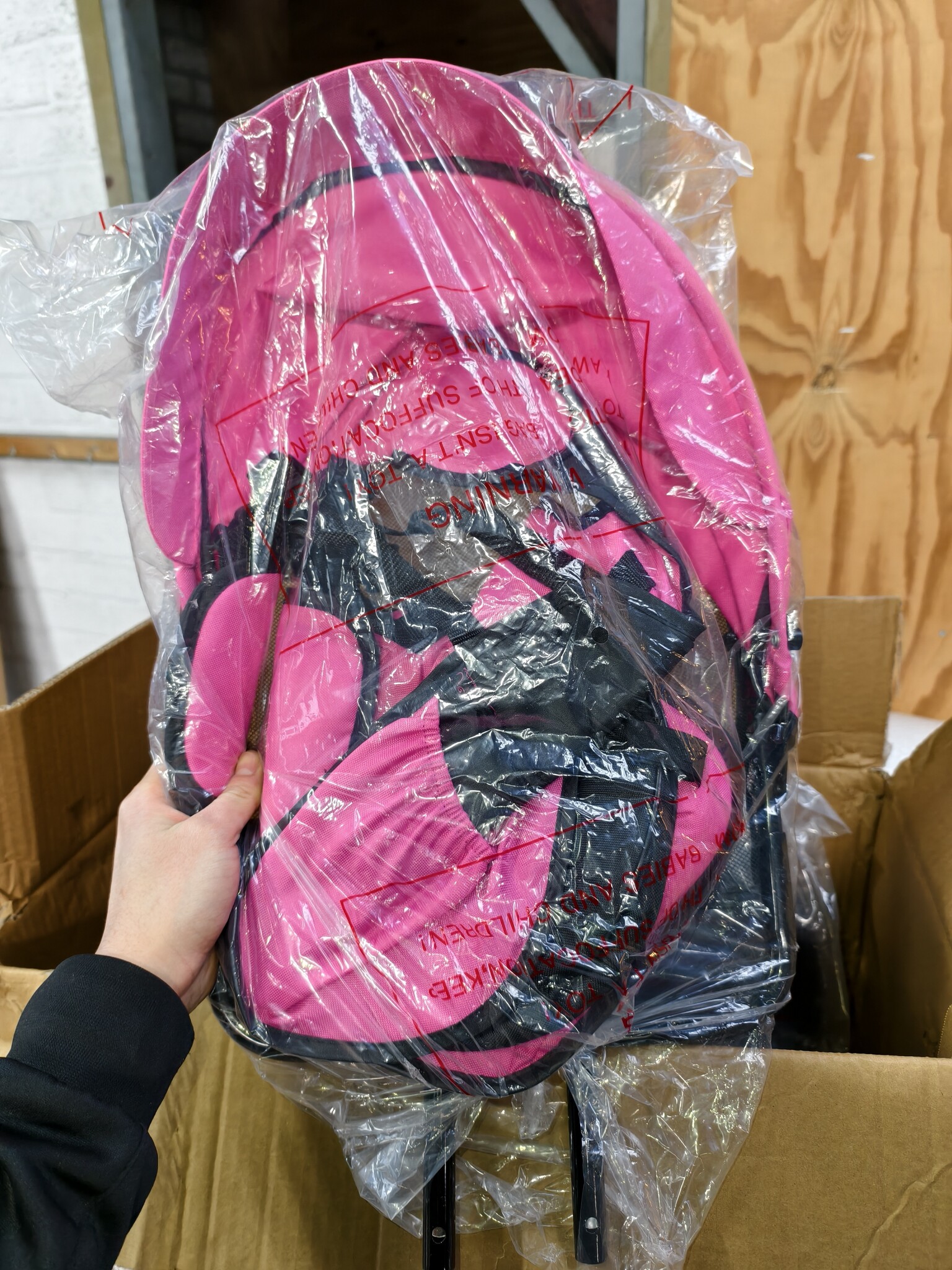 Driewieler Buggy Multifunctioneel - Roze, Meegroeiend - Ongebruikt