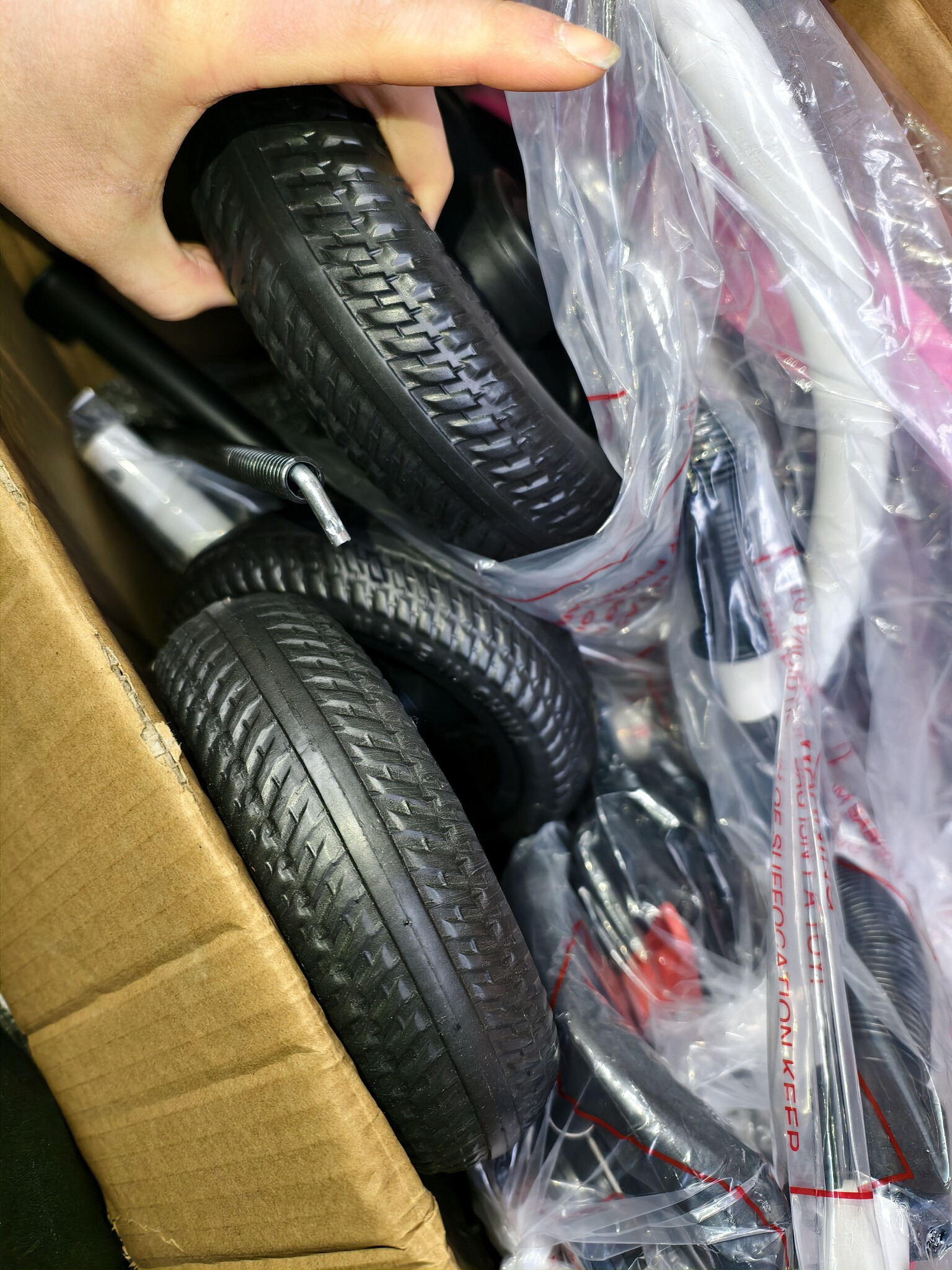 Driewieler Buggy Multifunctioneel - Roze, Meegroeiend - Ongebruikt