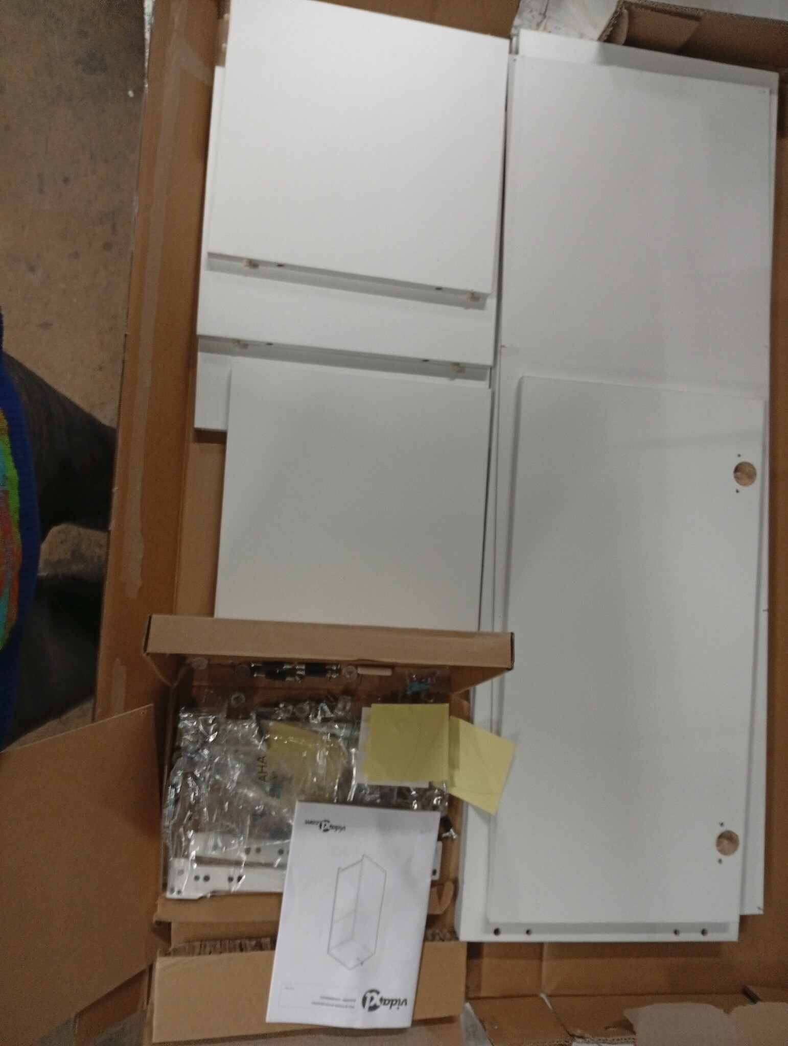 vidaXL Badkamerkast Wit - 30x30x95cm - Nu met 64% Korting!