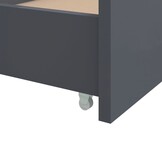 vidaXL Bedframe met lades massief grenenhout donkergrijs 90x200 cm