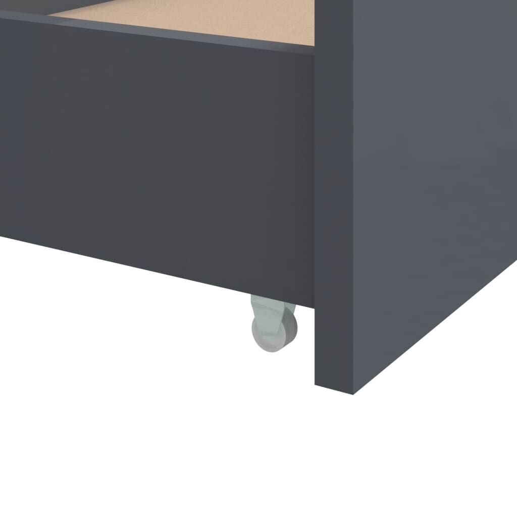 vidaXL Bedframe Grenenhout Donkergrijs (90x200) - 35% Korting!