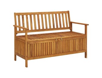 vidaXL Tuinopbergbank 120 cm massief acaciahout