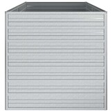 vidaXL Plantenbak verhoogd 160x80x77 cm gegalvaniseerd staal zilver