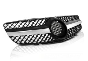 Grill Mercedes SL R230 (01-06) CL63 Stijl - Zwart/Chroom | 70% Korting!