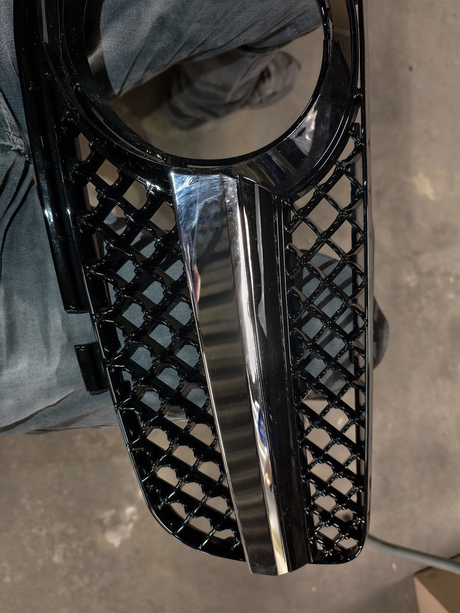 Grill Mercedes SL R230 (01-06) CL63 Stijl - Zwart/Chroom | 70% Korting!