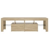 vidaXL TV-meubel Sonoma Eiken 140cm met LED (41% korting)
