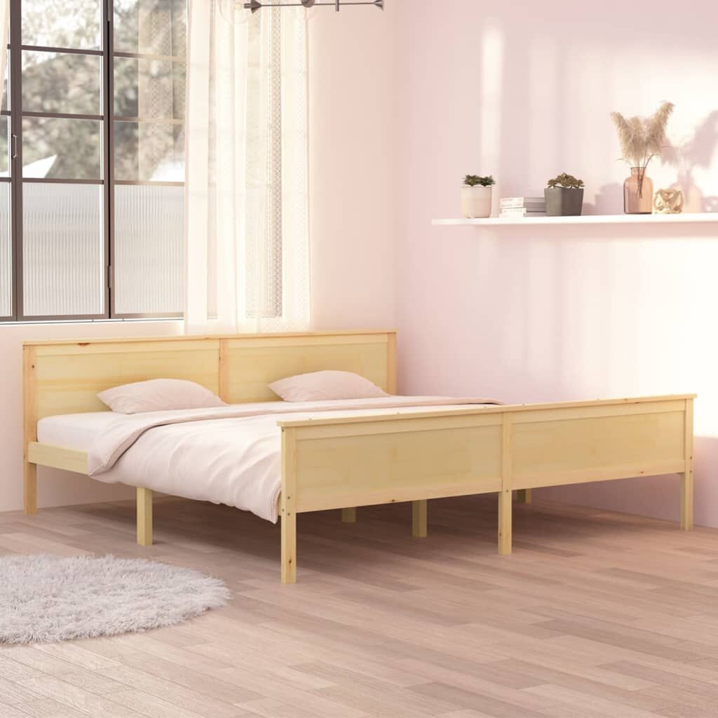 vidaXL Grenenhouten Bedframe 200x200cm - 59% Korting!