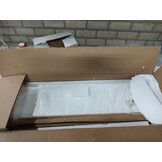 vidaXL Bijzetkastje met 2 lades - Wit - 64% Korting