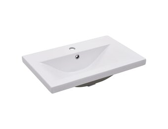 vidaXL Inbouwwastafel Keramiek Wit 61x39,5x18,5 cm - 41% Korting
