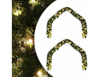 vidaXL Kerstkrans 600 LEDs Groen 40m PVC - 35% Korting!